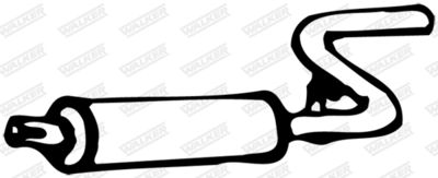 Rear Muffler WALKER 04971