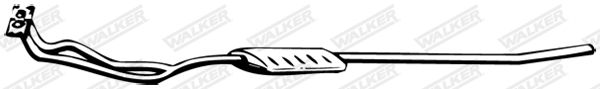 WALKER 05006 Front Muffler