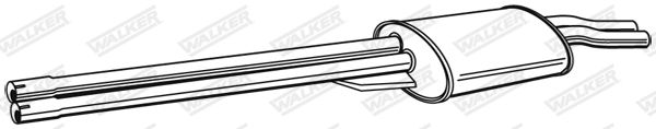 WALKER 05120 Centre Muffler