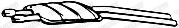 WALKER 05125 Centre Muffler