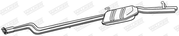 WALKER 05277 Centre Muffler