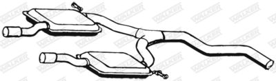 Centre Muffler WALKER 05468