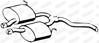 Centre Muffler WALKER 05492