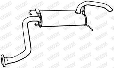 Rear Muffler WALKER 06207