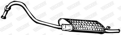 Rear Muffler WALKER 06332
