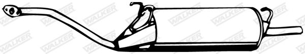 WALKER 06450 Rear Muffler