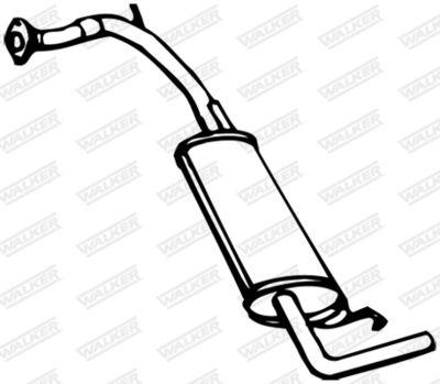 Rear Muffler WALKER 06509