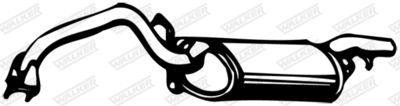 Rear Muffler WALKER 06532