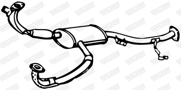 WALKER 06787 Front Muffler