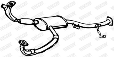 Front Muffler WALKER 06787