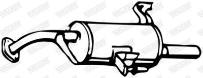 Rear Muffler WALKER 06819