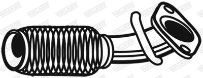 Corrugated Pipe, exhaust system WALKER 06952