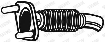 Corrugated Pipe, exhaust system WALKER 07142