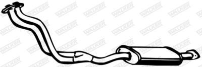 Front Muffler WALKER 07300