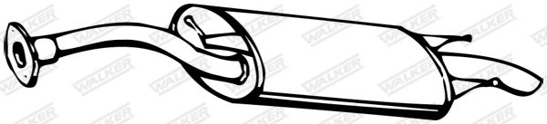 WALKER 07466 Rear Muffler