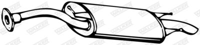Rear Muffler WALKER 07466