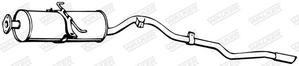 WALKER 07492 Centre Muffler