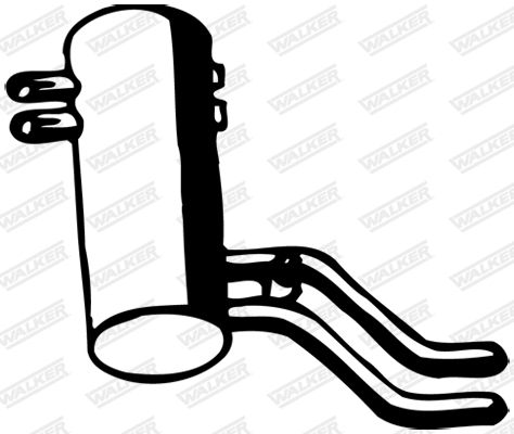 WALKER 07521 Rear Muffler