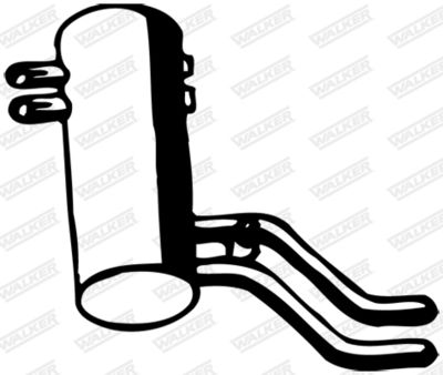 Rear Muffler WALKER 07521