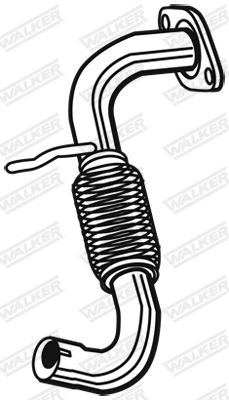 Corrugated Pipe, exhaust system WALKER 07572