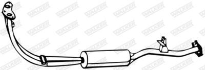 Front Muffler WALKER 07610