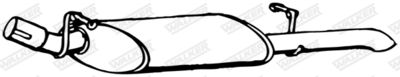 Rear Muffler WALKER 07827
