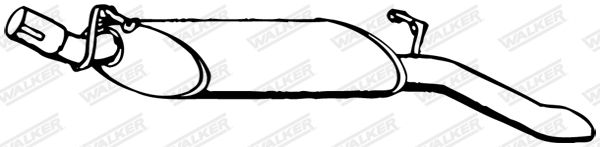 WALKER 07828 Rear Muffler
