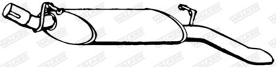 Rear Muffler WALKER 07828