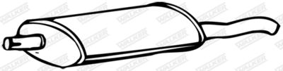 Rear Muffler WALKER 07845
