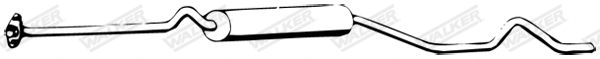 WALKER 07851 Centre Muffler