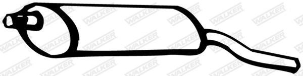 WALKER 07902 Rear Muffler