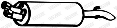 Rear Muffler WALKER 07912