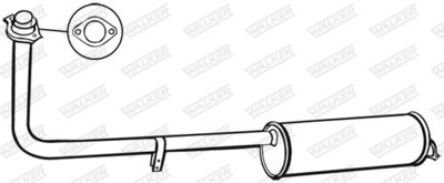 Centre Muffler WALKER 08134