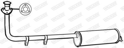Centre Muffler WALKER 08141