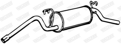 Rear Muffler WALKER 08176
