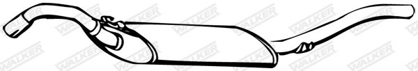 WALKER 08334 Rear Muffler