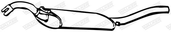 WALKER 08367 Rear Muffler