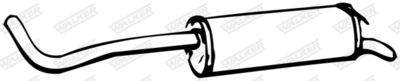 Rear Muffler WALKER 08390