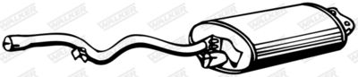Rear Muffler WALKER 08422