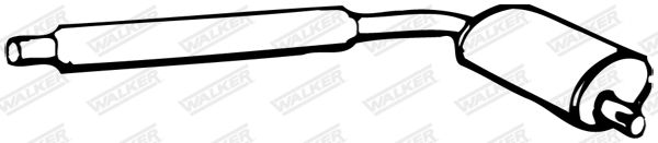 WALKER 08533 Centre Muffler