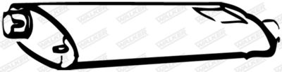 Front Muffler WALKER 08573