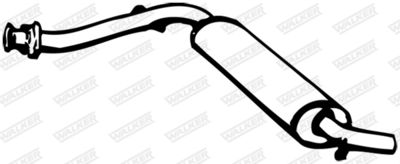 Front Muffler WALKER 08666