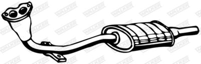 Front Muffler WALKER 08807