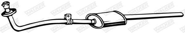 WALKER 08812 Front Muffler