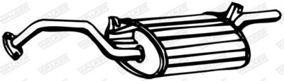 Rear Muffler WALKER 08816