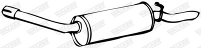 Rear Muffler WALKER 08891