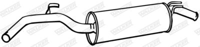 Rear Muffler WALKER 09070