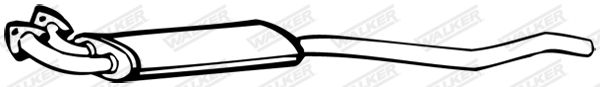 WALKER 09161 Centre Muffler