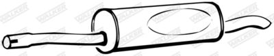 Rear Muffler WALKER 09186