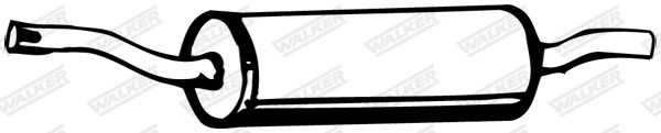 WALKER 09204 Rear Muffler